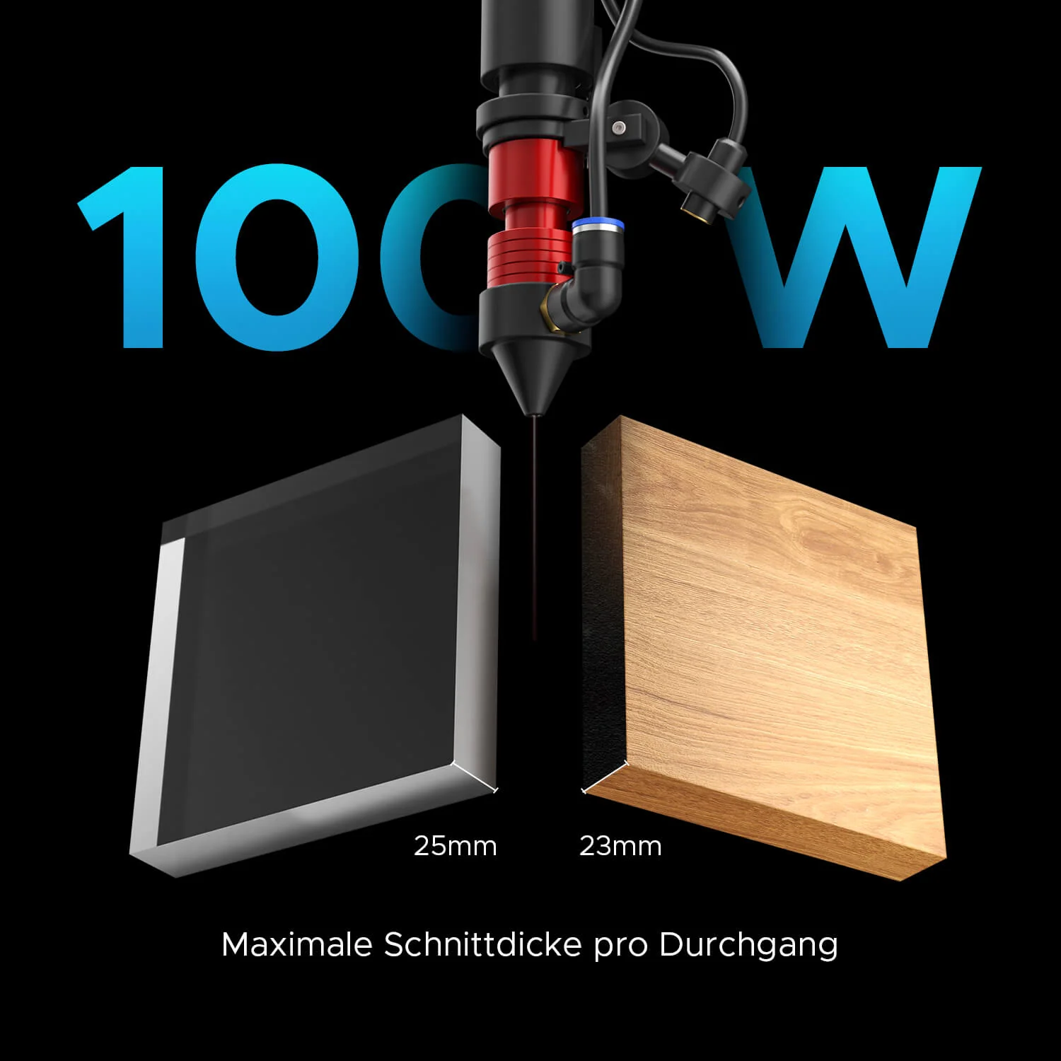 100W CO2 Laser Graviermaschine & Laser Cutter mit 1000x600mm Gravurfläche | Max-1060 - Image 11