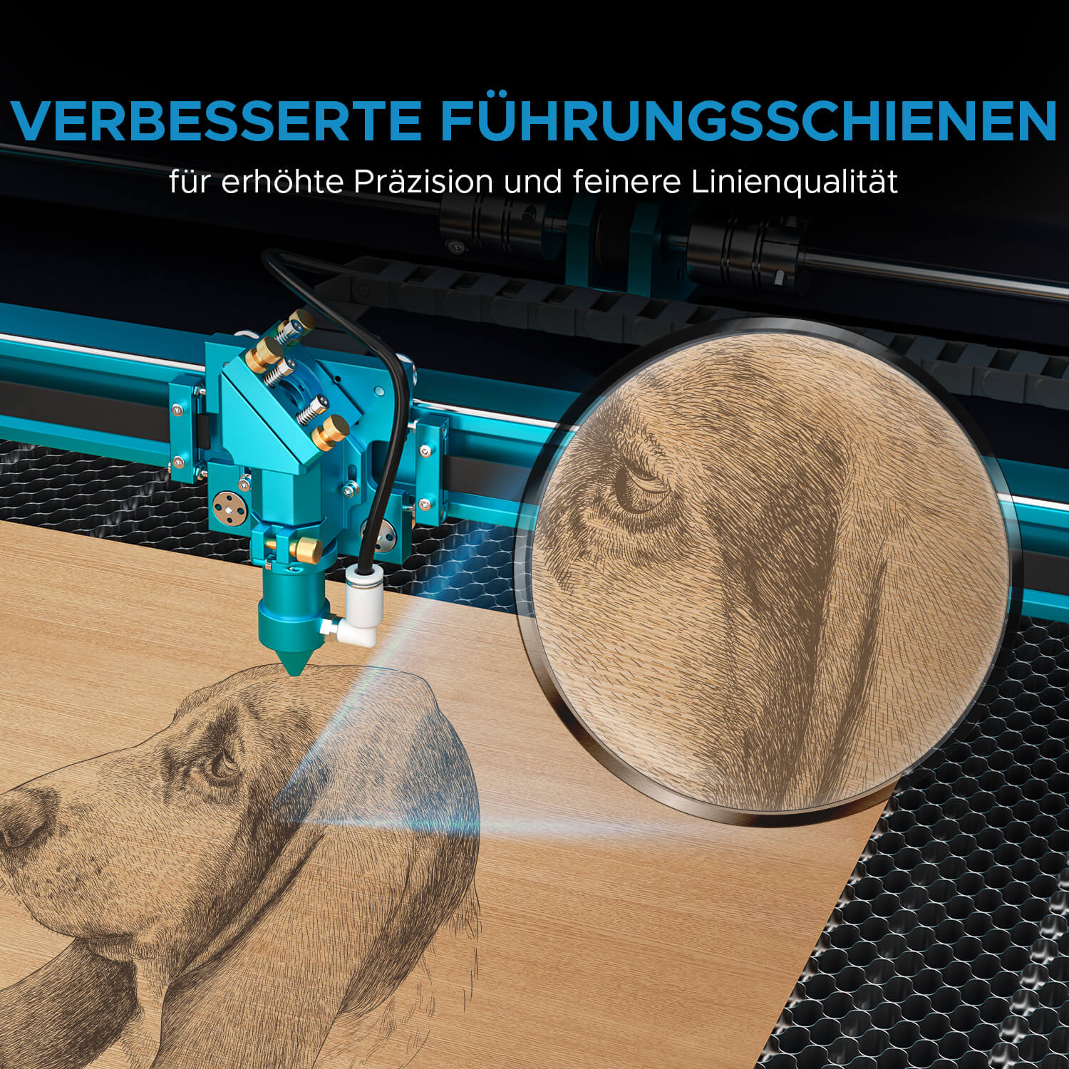 130W CO2 Laser Cutter & Graviermaschine mit 1300x900mm Gravurfläche | Pronto-60 - Image 13