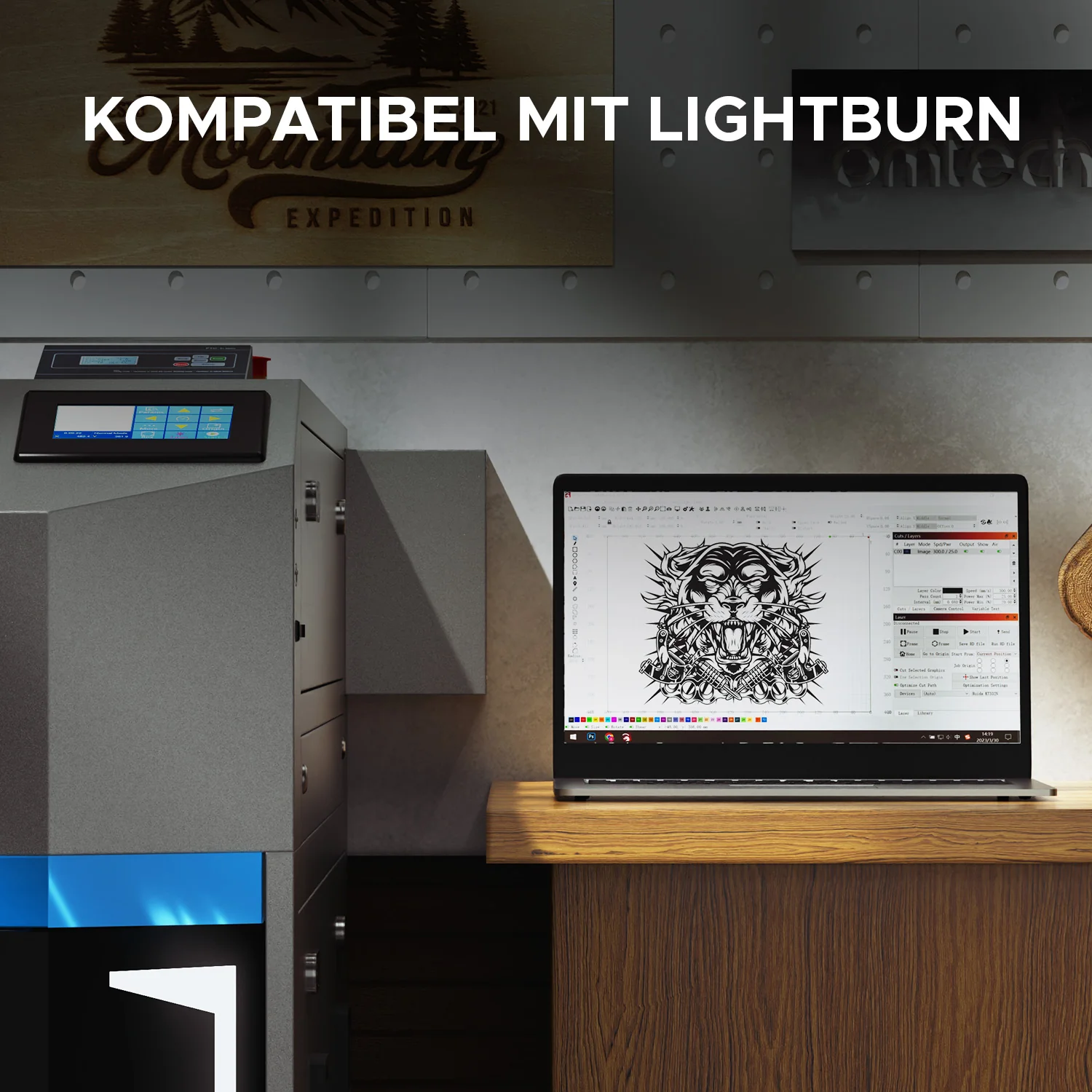 150W / 130W CO2 Lasercutter mit 1400x900mm Bearbeitungsfläche | Pro 3655 - Image 11