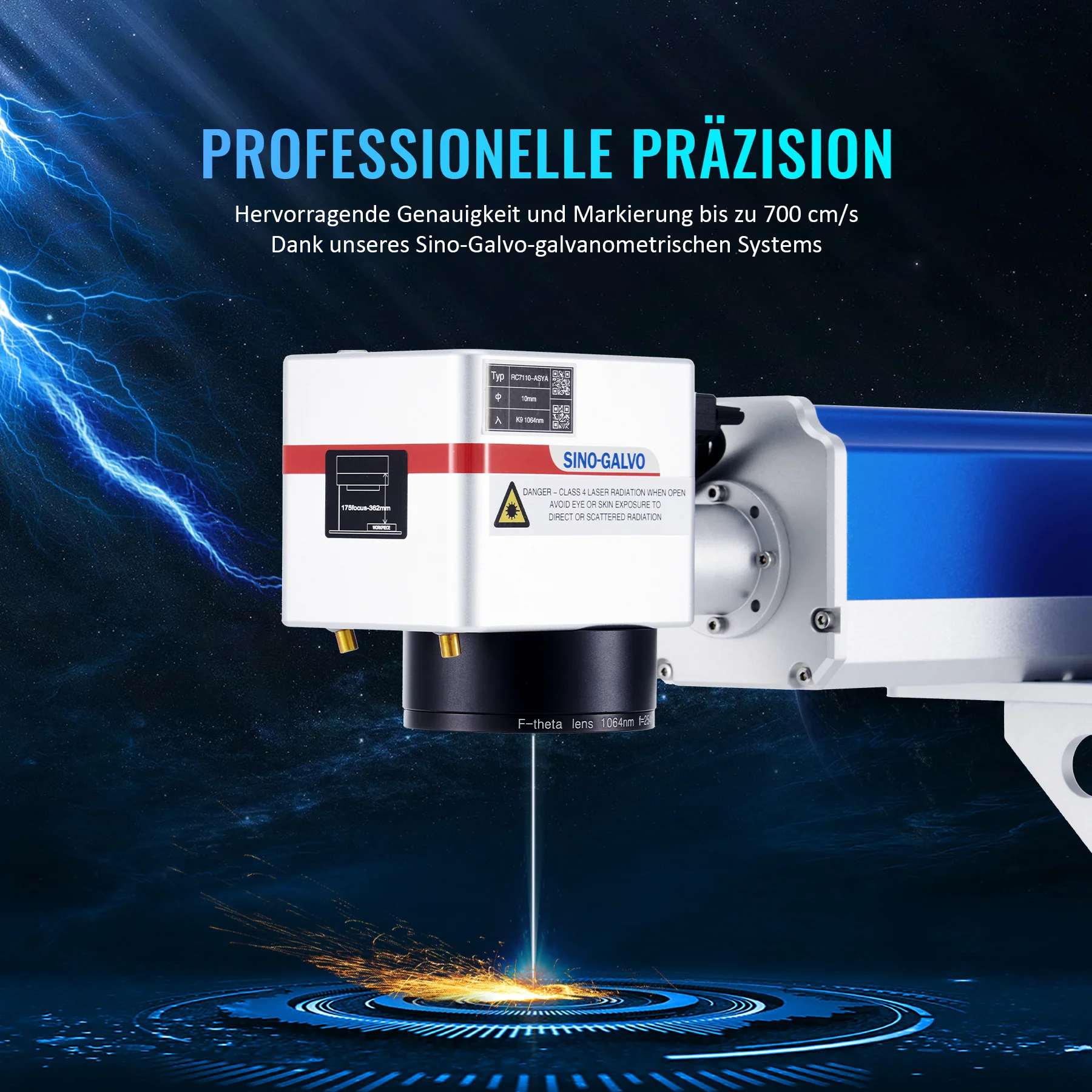 30W Faserlaser Graviermaschine für Metallgravur & Metallbeschriftung | F-30 - Image 11
