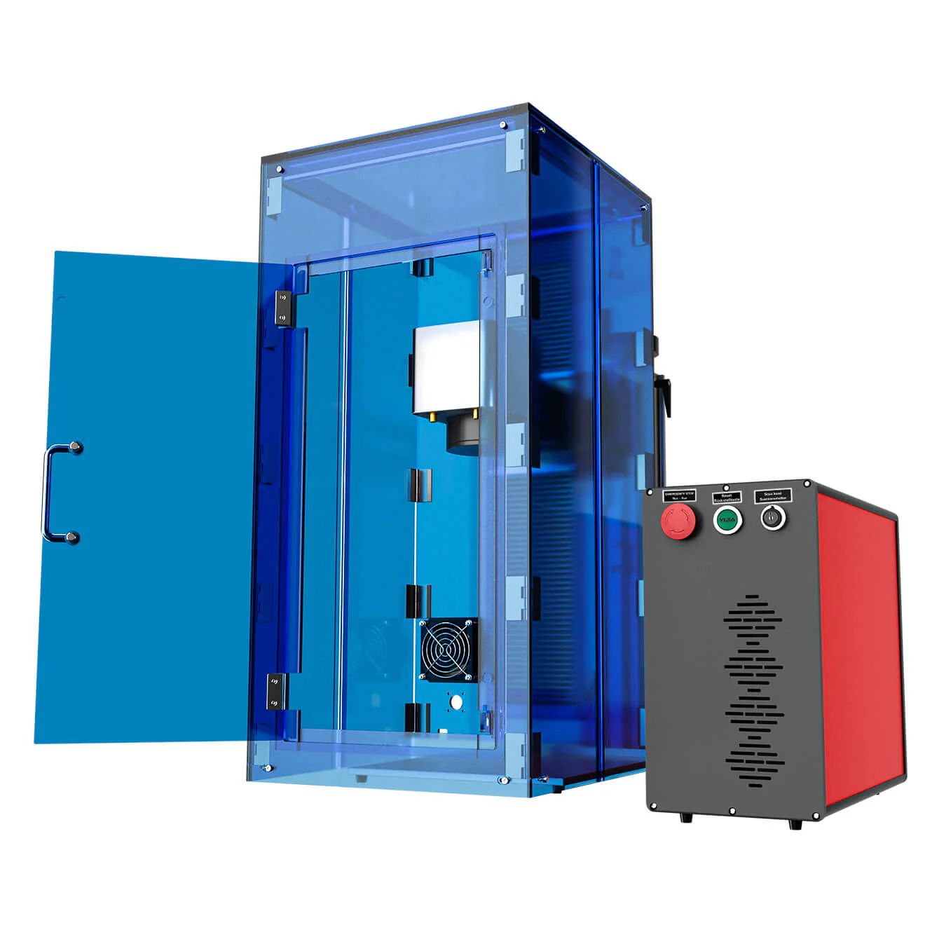 60W MOPA JPT Laser Graviermaschine für farbige Metallgravur & Metallbeschriftung | M-60 - Image 3