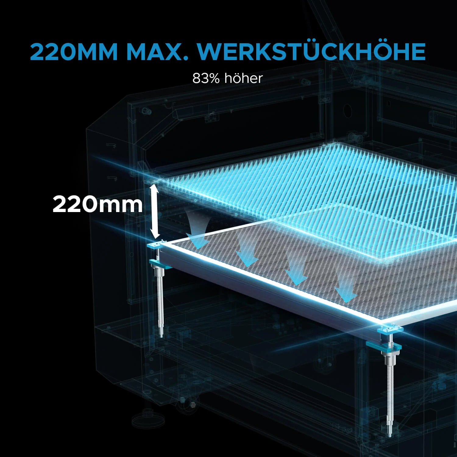 90W CO2 Laser Cutter & Graviermaschine mit 900x600mm Gravurfläche | Pronto-40 - Image 17