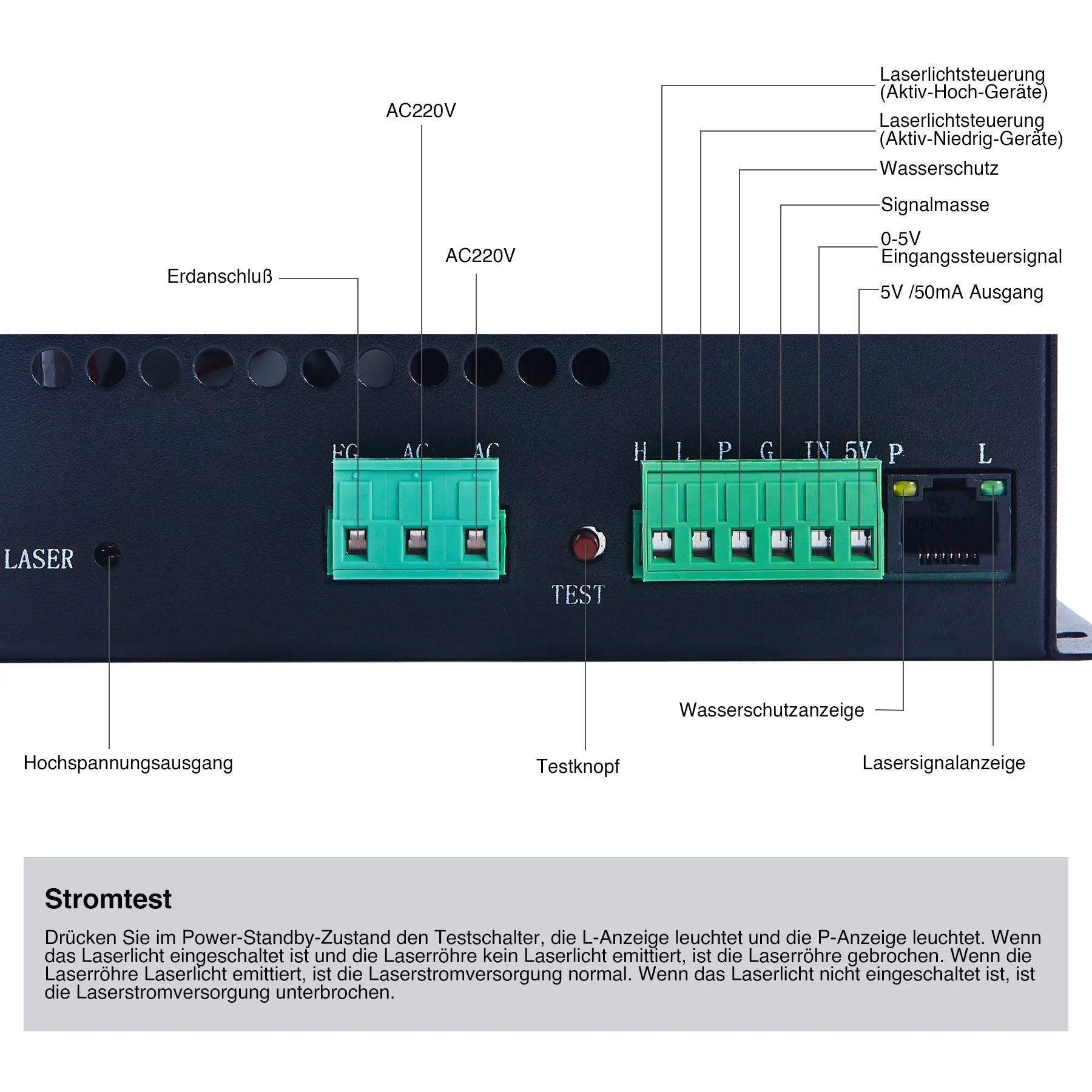 80W CO2-Laser-Netzteil & Stromversorgung | LN-80 - Image 6