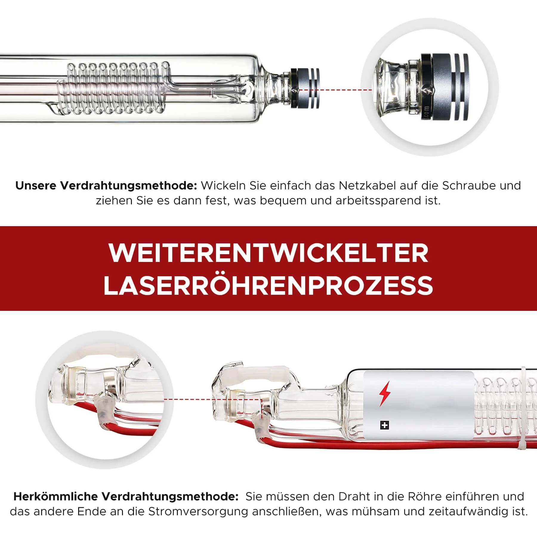 90W CO2 Laserröhre für Laser Graviermaschinen & Cutter| YL-90 - Image 6