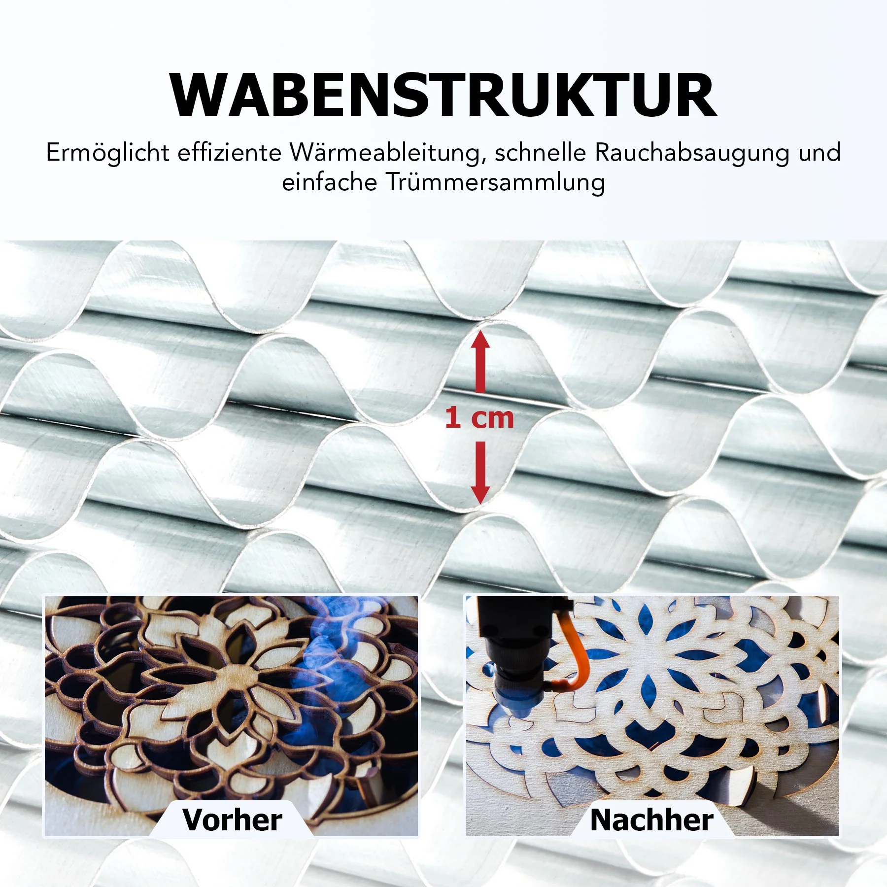 Aluminium-Wabentisch für Laser Graviermaschinen - Image 6