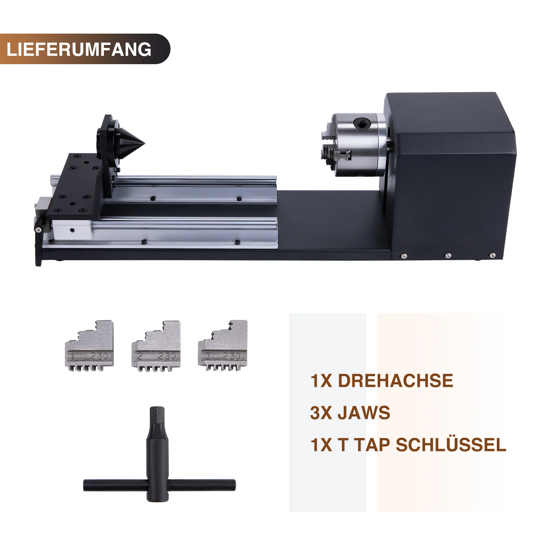 Drehachse & Rotary Axis für CO2 Laser Graviermaschinen und Lasercutter | LRA-KP58 - Image 5