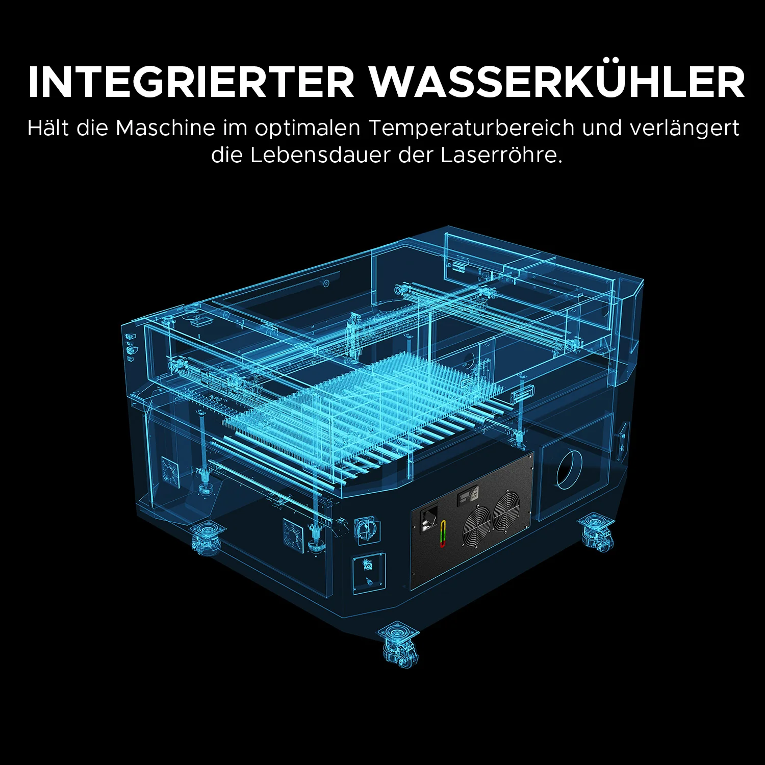 Industrielle CO2 Lasermaschine mit 1200mm/s Gravurgeschwindigkeit und 40mm Holz-Schnitttiefe | Pro 2440 - Image 8