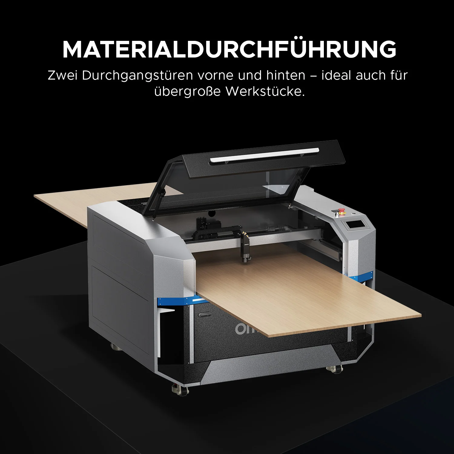 Industrielle CO2 Lasermaschine mit 1200mm/s Gravurgeschwindigkeit und 40mm Holz-Schnitttiefe | Pro 2440 - Image 9