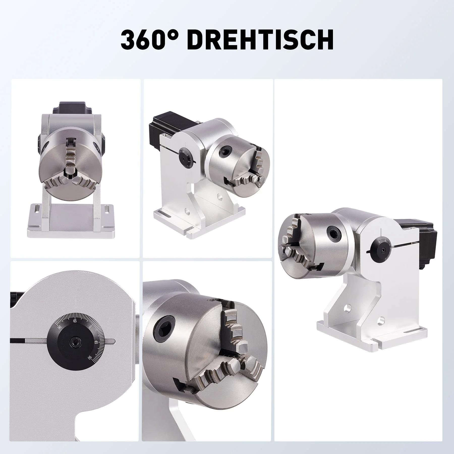 80mm Drehachse & Rotary Axis für Laser Cutter & Graviermaschinen | LRA-602D - Image 11