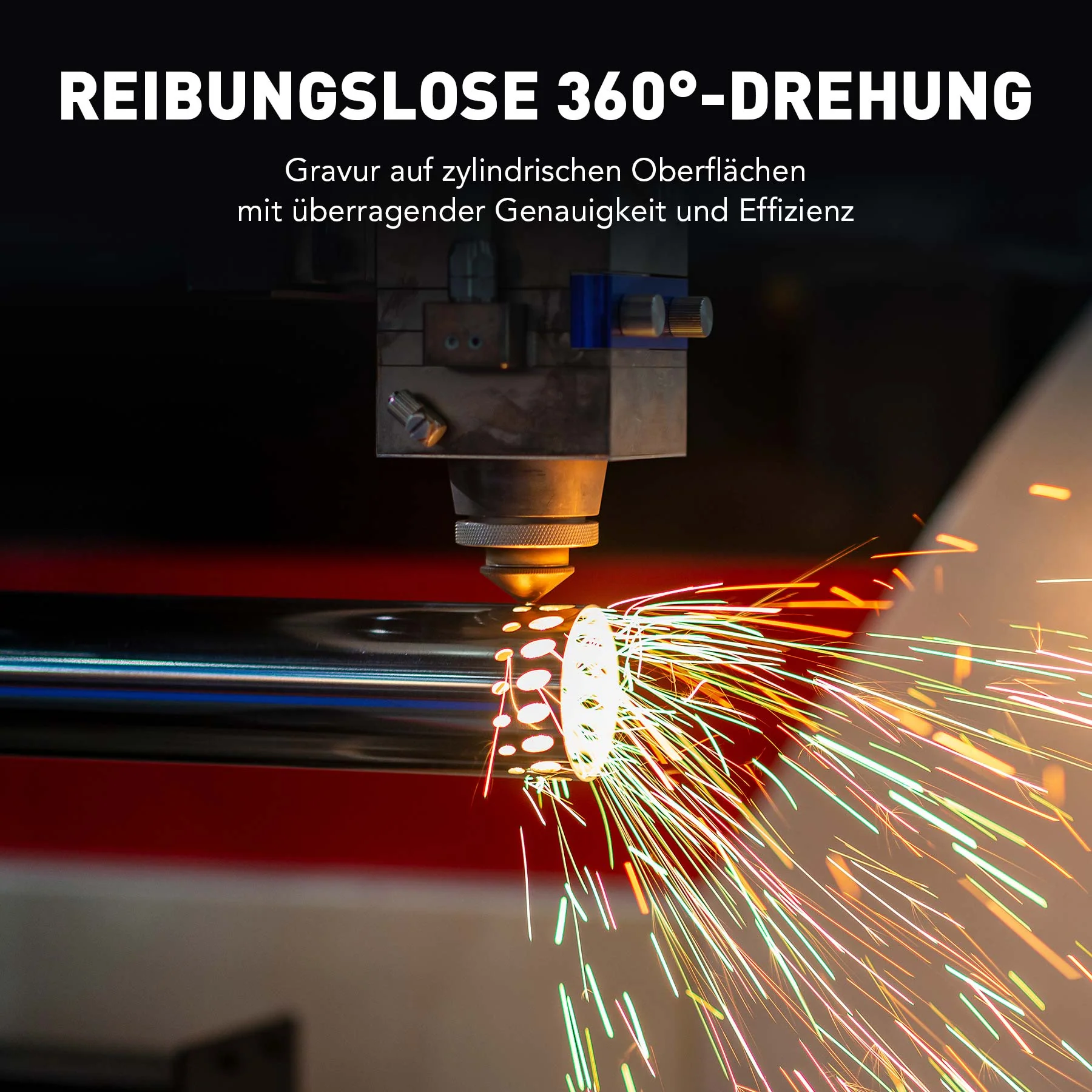 80mm Drehachse & Rotary Axis für Laser Cutter & Graviermaschinen | LRA-602D - Image 3