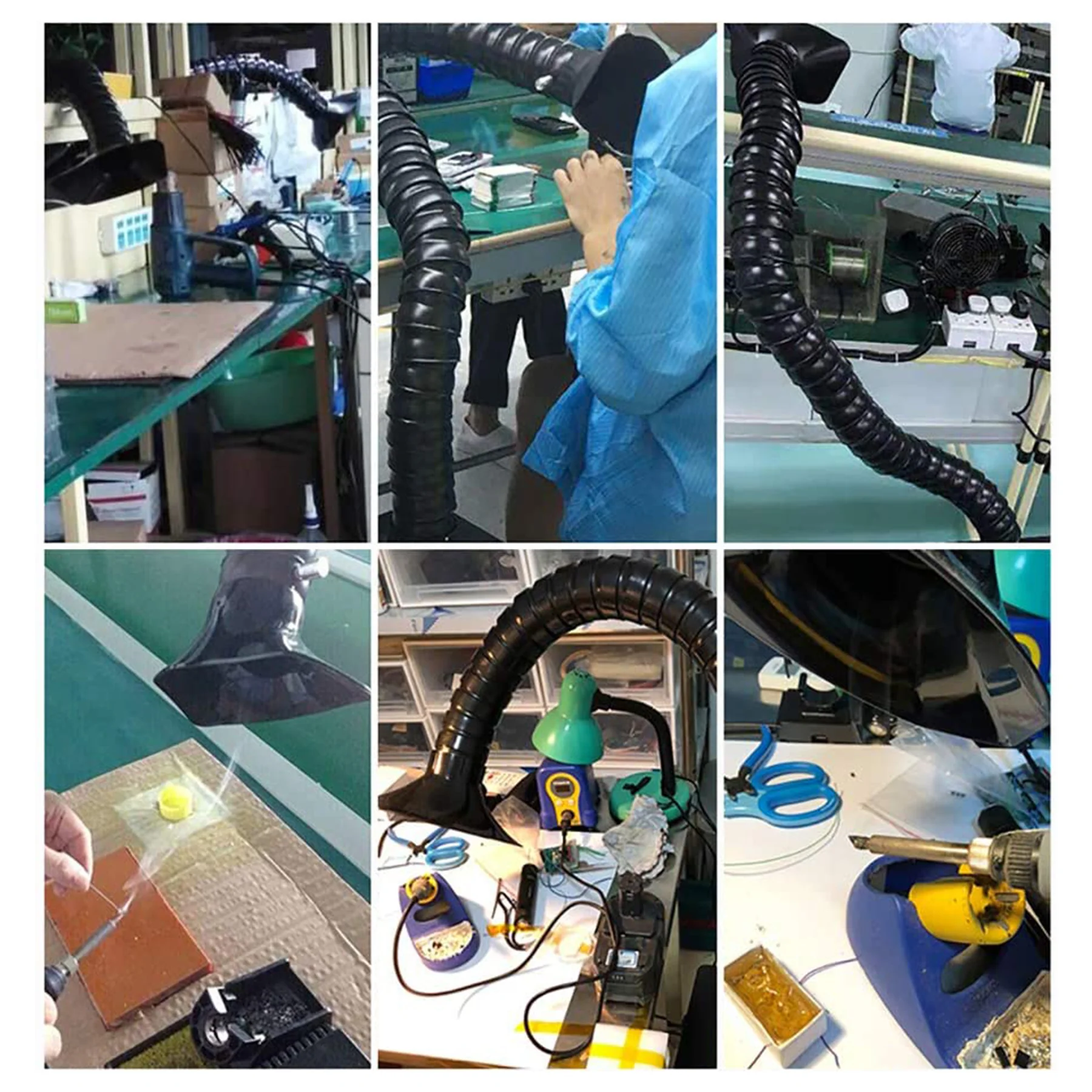 Rauchabsauger mit 3-Schichten-Filter und 2 Absaugrohren | LSP-250 - Image 14